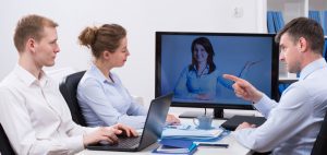 Large-scale video conferencing