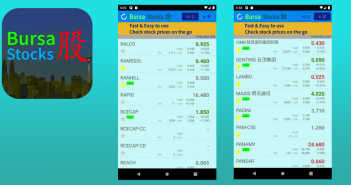 Bursa Stocks Android App - check share prices